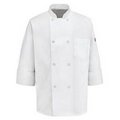 Eight Pearl Button Chef Coat